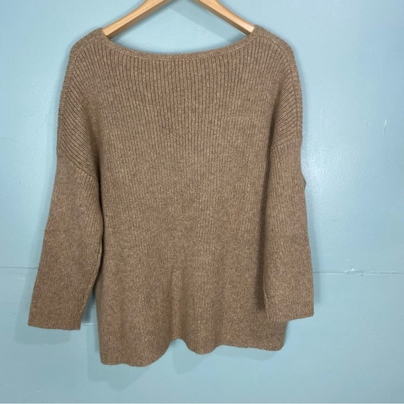 Polo Ralph Lauren Knit‎ Chunky Tan Camel Sweater Pullover Sz M Alpaca Blend - Picture 5 of 5